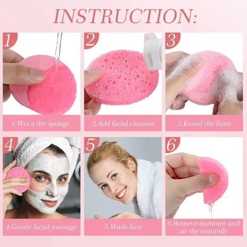 Esponjas Faciales Comprimidas Sieral 120 Unidades Con Conten