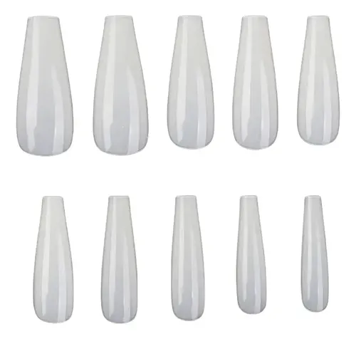 100 Uñas Postizas Enteras Lisas Uso Profesional Ydnis