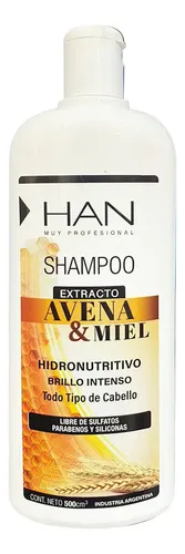 Han Shampoo Avena Y Miel 500ml Libre De Sulfatos