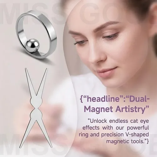 Cat Eye Magnets For Nails, 2026 New Ring Shaped 3-in-1