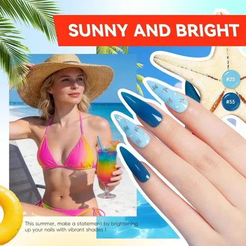 Kit Gel Uñas 35 Colores Uv Base Top Coat Manicura