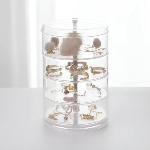 Organizador Maquillaje Acrílico Giratorio Cosméticos Make Up