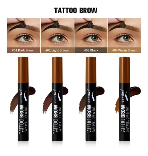 Gel Para Cejas Peel-off #03, Negro, Impermeable Y Resistente
