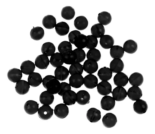 50x 8mm Ronda Red Flotante De Pesca Suave Pesca