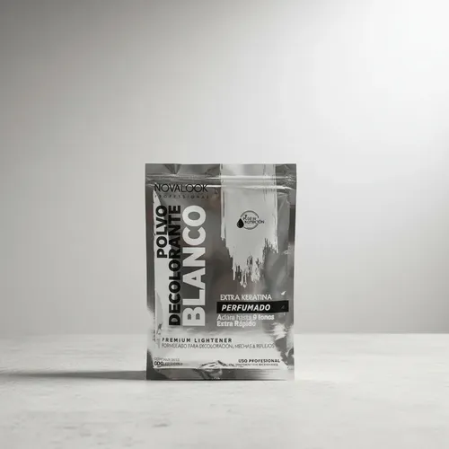 Caja 12 Sobres Polvo Decolorante Blanco Novalook X 50g Sin Tono