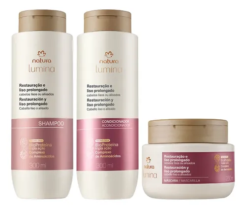 Kit Natura Lumina Restauración Y Liso Prolongado De 3 Piezas