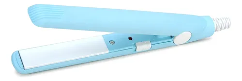Plancha De Pelo Oubrelu 2 En 1 Mini Azul Tamaño De Viaje