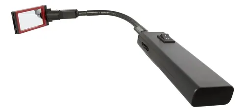 Espejo Inspección Flexible Con Luz Y Aumento 45 Cm