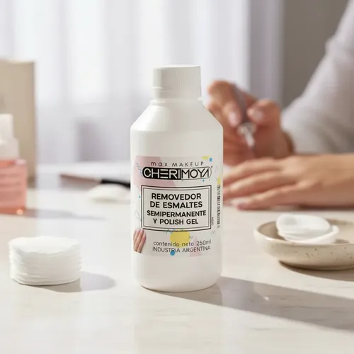 Removedor De Esmalte Semipermanente Cherimoya 250ml Uñas