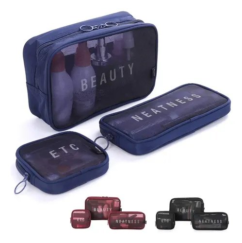 Set 3pzs Neceseres Para Maquillaje, Bolsas Cosméticas