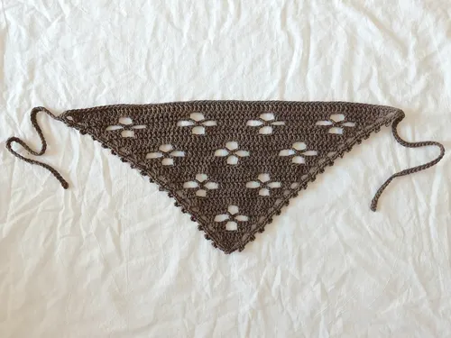 10 Bandanas Tejidas X Mayor Lote Crochet Algodón Pañu