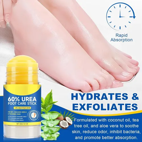 Crema Para Pies Con Urea Al 60%, Hidratante Para Pies Secos Y Agr