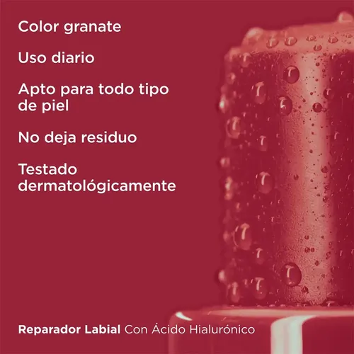 Isdin Reparador Labial Stick Con Ácido Hialurónico Granate