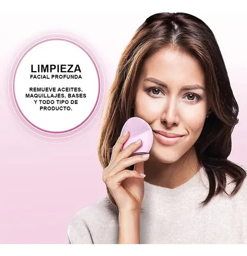 Cepillo Facial Univex Masajeador Inalámbrico Recargable USB Amarillo