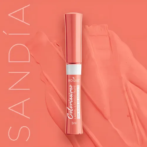 Labial Liquido Vogue Colorissimo Encanto Frutal Color Sandía