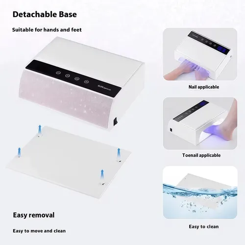 Lámpara Uv Led Para Uñas 288w Recargable Manos Y Pies