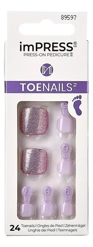 uñas press on impress Kiss de pies – modelo satisfied