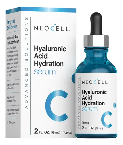 Sérum Hidratante Con Ácido Hialurónico Neocell, 2 Fl Oz, Par Todo Tipo De Piel Día/noche