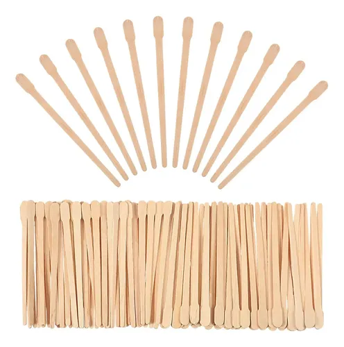 Espátulas De Cera Pequeñas Wax Sticks Bememo, 500 Unidades