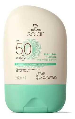 Protector Solar Facial Piel Mixta A Oleosa Fps 50 Natura
