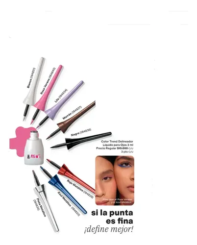 Delineador Líquido P/ojos Avon Precisión Y Duración Kit X 2