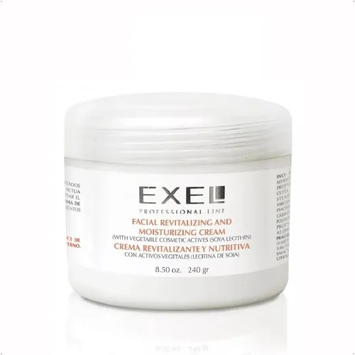 Crema Revitalizante Nutritiva Humectante Facial Exel 240g Pieles Normales, Secas, Mixtas, Maduras, Deshidratadas O Involutivas