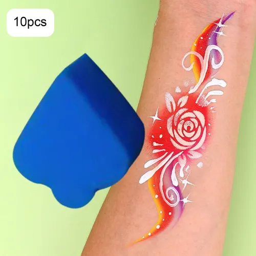 Esponjas De Pintura Facial De Alta Pechuga De Ciruela Azul