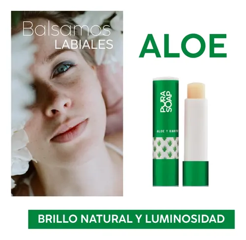 Bálsamo Labial Hidratante Pura Soap Aloe Vera