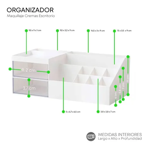 Organizador De Maquillaje Oficina Cremas Con Cajones.