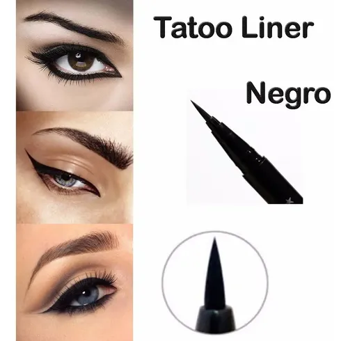 Delineador Para Ojos En Fibra Tatoo Liner Waterproof Negro