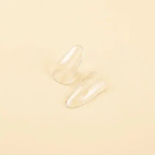 Uñas Soft Gel 500 Unidades Mate Transparentes Almendra Corta