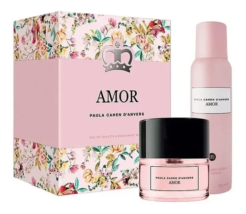 Set Amor de Paula para Mujer Perfume 60 mL + Deo 123 mL