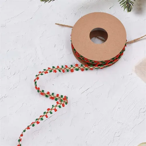 Cinta De Navidad Decoración Cintas De Bolas De Pelo Para