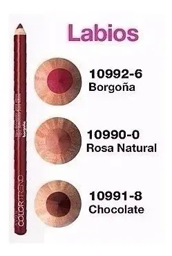 Lapiz Delineador Para Labios Avon Color Trend Tono Borgoña