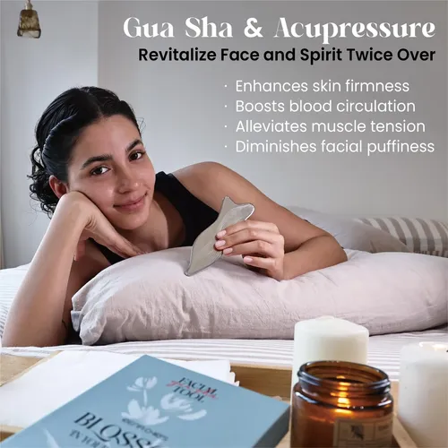 Gua Sha Facial Rena Chris Acero Inoxidable Plata