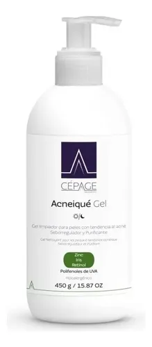 Cepage Acneique Gel Limpiador X 450 Ml Momento de aplicación Día/Noche Tipo de piel Acnéicas