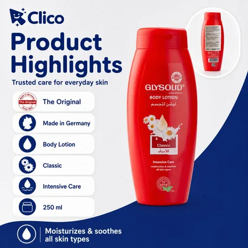 Loción Corporal Glysolid Classic Para Todo Tipo De Piel 250