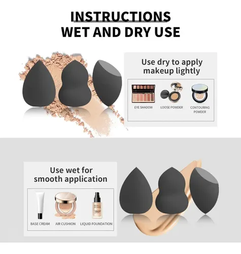 Set De 45 Brochas De Maquillaje + Cintas Para El Pelo