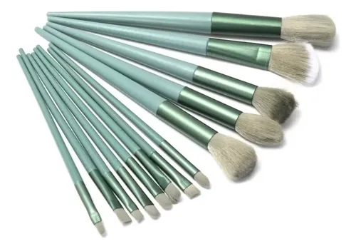 Set 13 Brochas Y Pinceles Para Maquillaje Skora Con Estuche