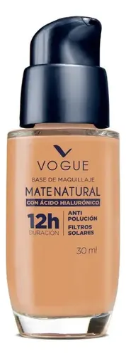 Base De Maquillaje Mate Natural Tono Bronce Vogue
