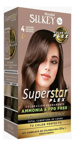 Silkey Kit Tintura Superstar Plex Sin Amoníaco Permanente