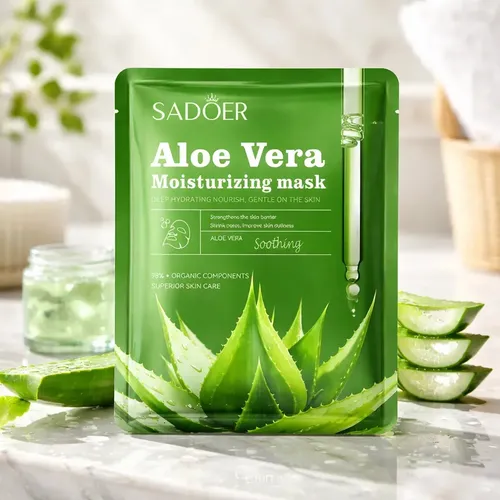 Mascarilla Facial Hidratante Aloe Vera Sadoer Tipo de piel Todo tipo de piel