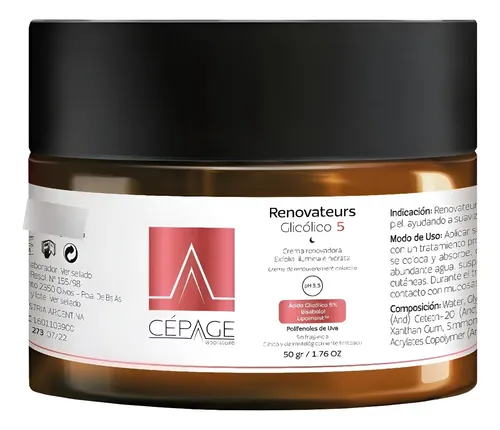 Cepage Renovateurs Glicólico 5 Crema Facial X 50gr.