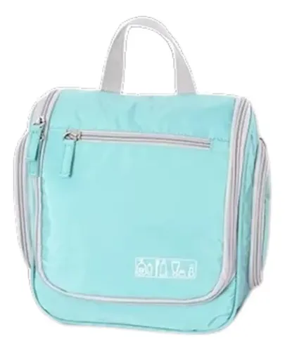 Organizador Neceser Bolso Porta Cosmeticos Maquillaje Percha Color Agua