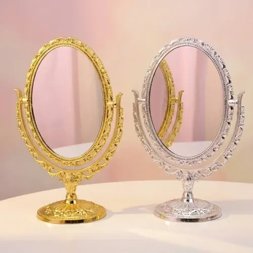 Espejo De Tocador Estilo Victoriano – Rococo – Vintage Retro Marco Dorado