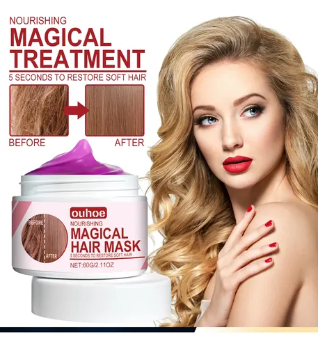 Mascarilla Capilar Reparadora Con Queratina Ouhoe, Sin Vapor