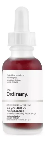 Sérum AHA 30% + BHA 2% Peeling Solution The Ordinary noche para todo tipo de piel de 30mL 20+ años