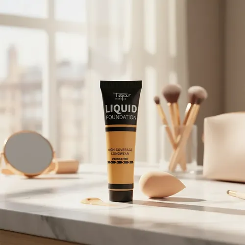 Base Maquillaje Liquida Foundation Tejar Alta Cobertura