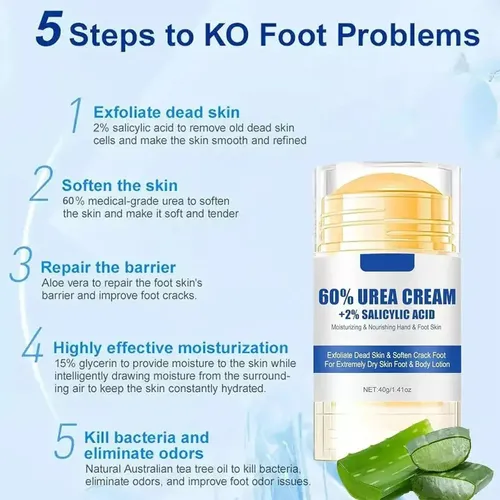 ~~ Crema For Pies Con 60% De Urea Y 2% De Ácido Salicílico !