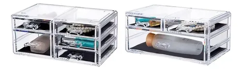 Organizador Acrílico Maquillaje 2 Cajoneras – 6403 + 6409